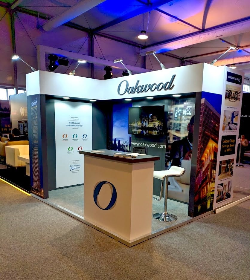 2m x 3m Oakwood exhibition stand