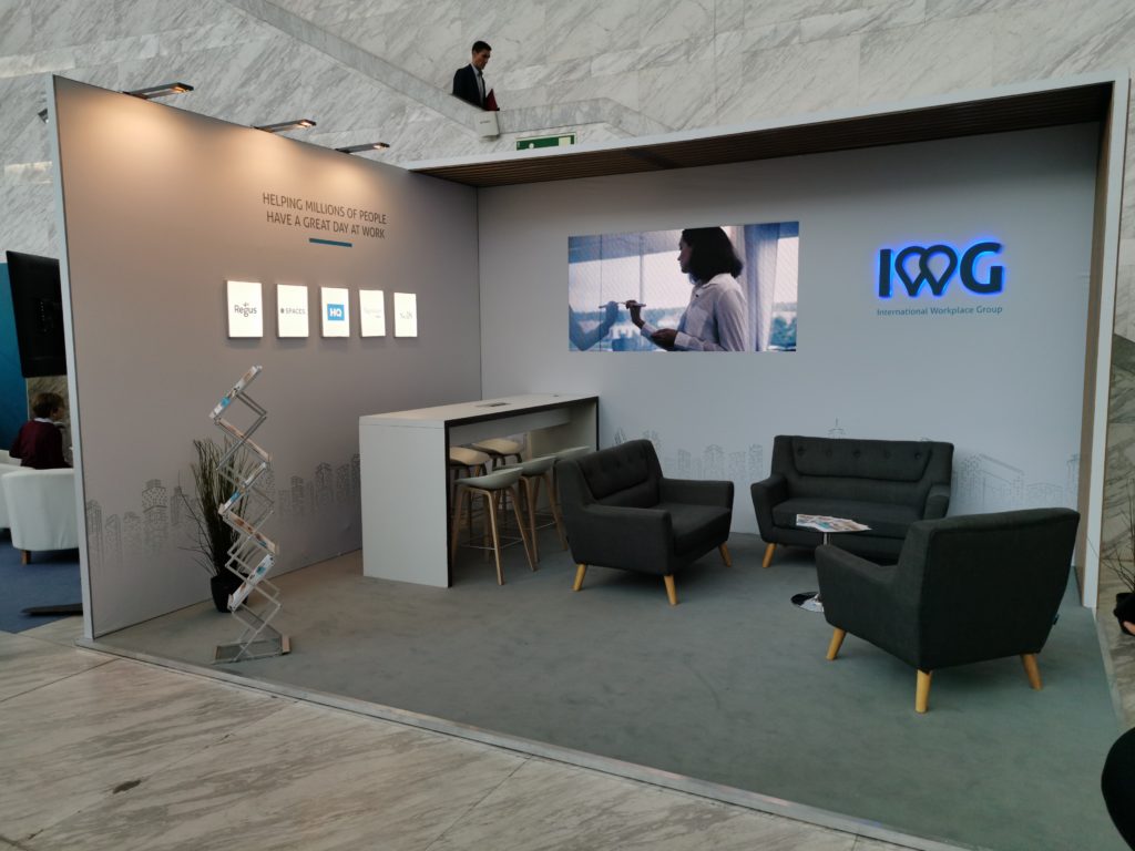 IWG World Business Forum modular exhibition stand