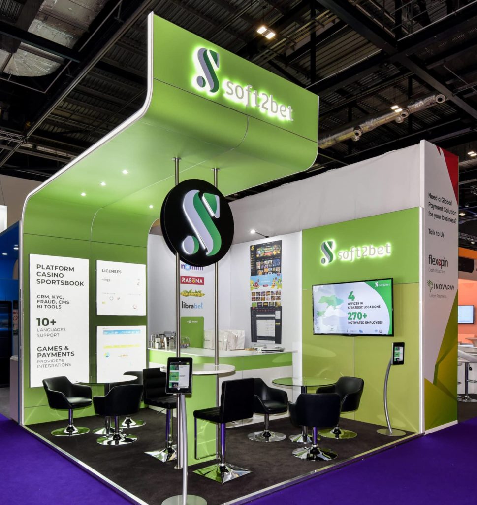 Soft2Bet exhibition stand
