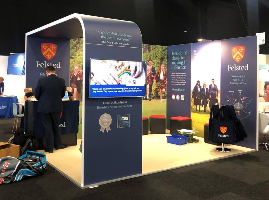 Felsted modular exhibition stand
