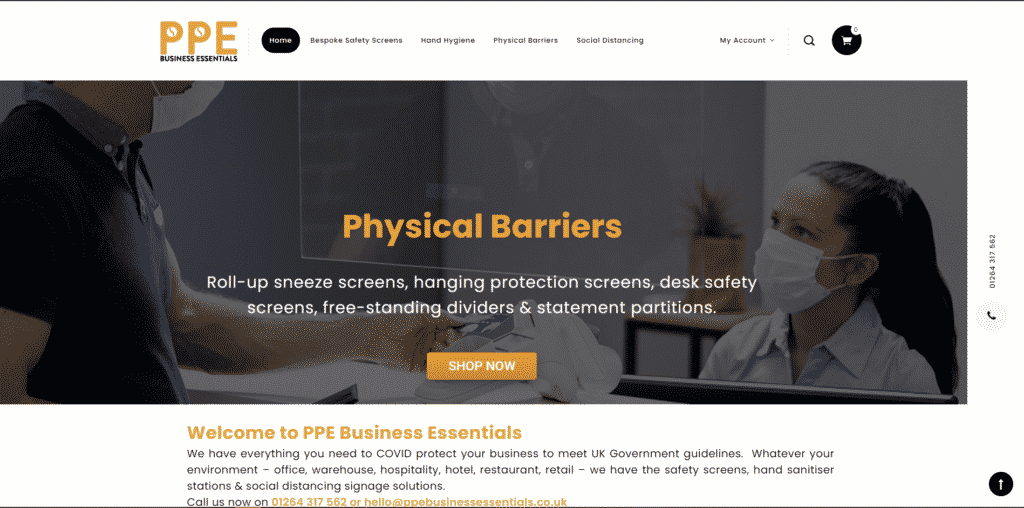 PPE Business Essentials safety screens