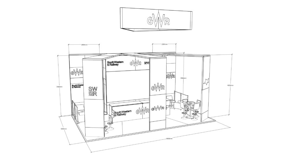 Sketch-Up Measurements of Exhibition Stand